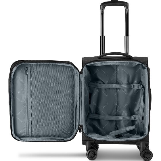Bugatti Valencia Soft 4 wheels Cabin trolley S 55 cm with expansion pleat