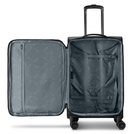 Bugatti Valencia Soft 4 wheels Suitcase set 3-piece with expansion pleat