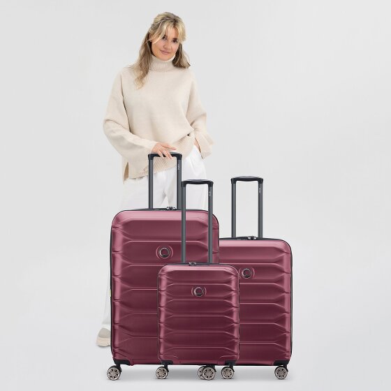 Delsey Paris Meteor 4 wheels Suitcase set 3-piece with expansion pleat