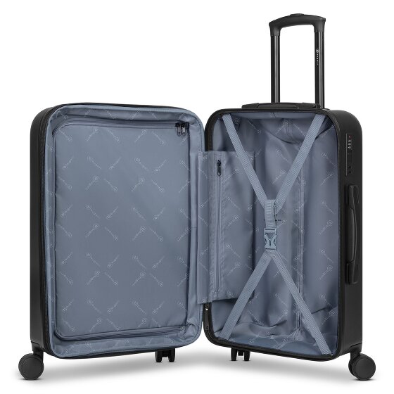 Bugatti Valencia 2.0 4 wheels Suitcase set 3-piece with expansion pleat