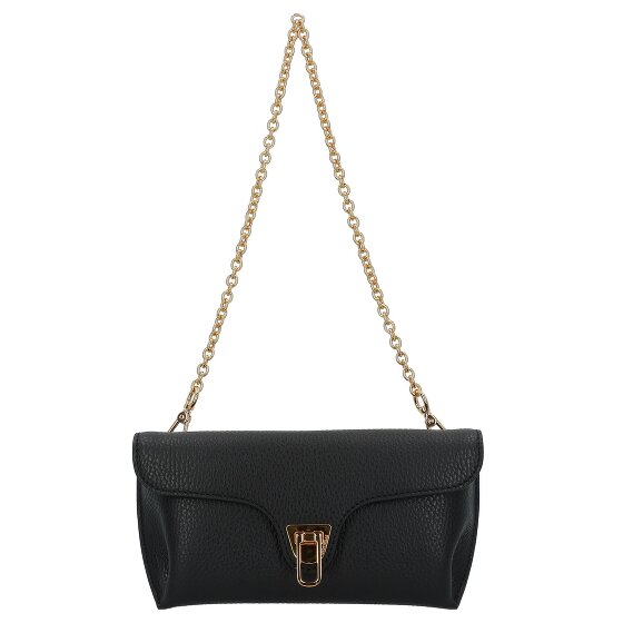 Coccinelle Double Beat Shoulder Bag Genuine Leather 31 cm