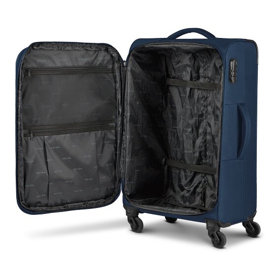 Police San Francisco 4 wheels Suitcase set 3-piece Expandable