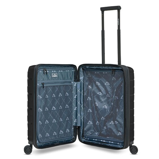 Bergpfeil Travel 4 wheels Cabin trolley 55 cm Laptop compartment with expansion pleat