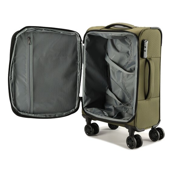 Bugatti Valencia Soft 4 wheels Cabin trolley S 55 cm with expansion pleat Bugatti Valencia Soft 4 wheels Cabin trolley S 55 cm with expansion pleat