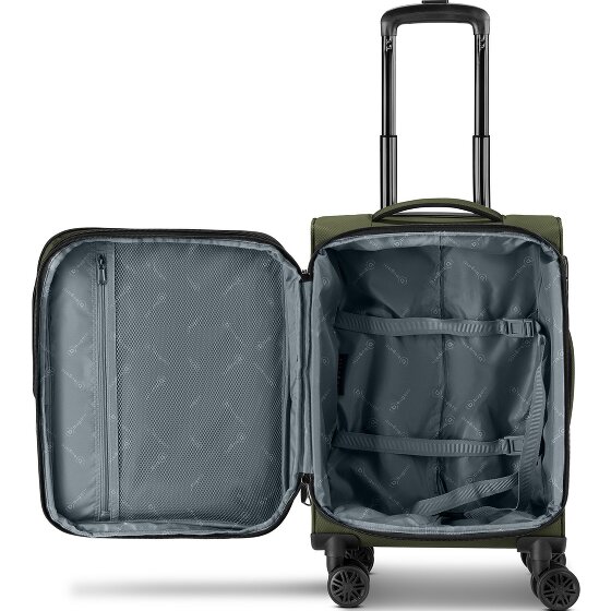 Bugatti Valencia Soft 4 wheels Cabin trolley S 55 cm with expansion pleat