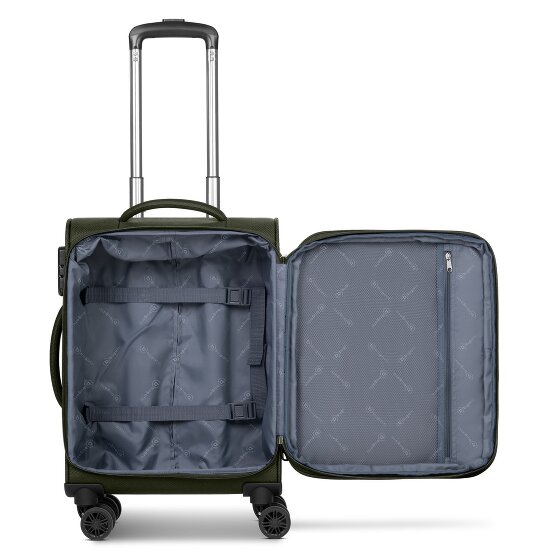 Bugatti Valencia Soft 4 wheels Cabin trolley S 55 cm with expansion pleat