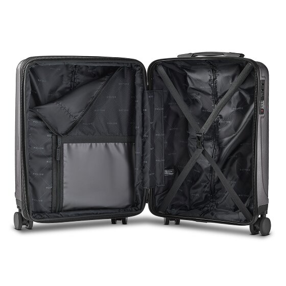 Police New York 4 wheels Cabin suitcase S 54 cm Expandable
