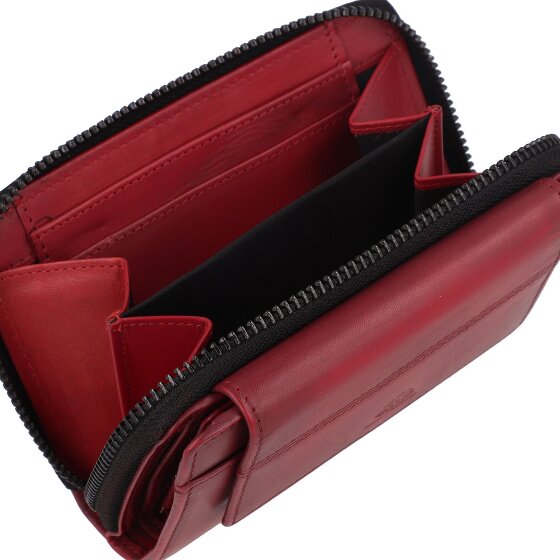 Greenburry Destressed Wallet RFID protection Leather 13.5 cm