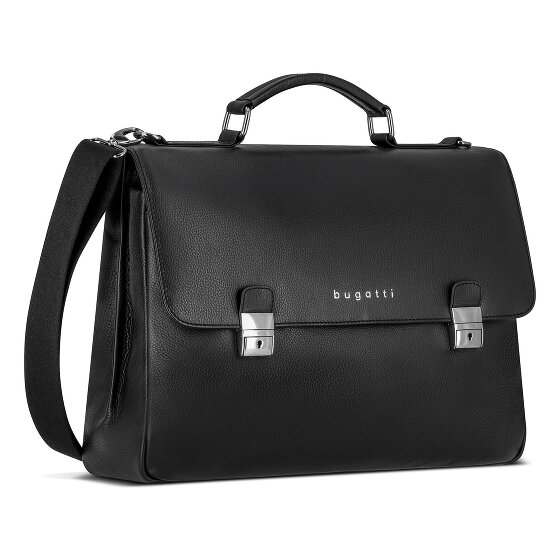 Bugatti Valencia Briefcase Genuine Leather 37 cm Laptop compartment
