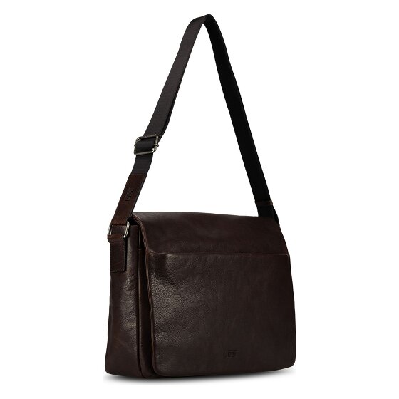 Jost Glasgow Briefcase RFID protection Genuine Leather 34 cm Laptop compartment