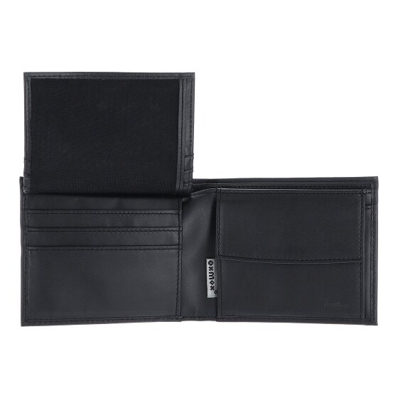 oxmox Leather Wallet RFID protection Genuine Leather 12 cm