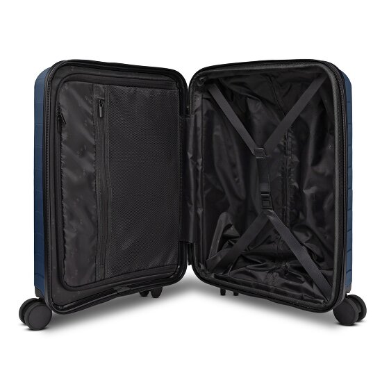 d&n Toronto 4 wheels Cabin trolley S 54 cm with expansion pleat