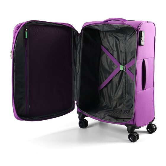 American Tourister Air Wave 4 wheels Suitcase set 3-piece with expansion pleat