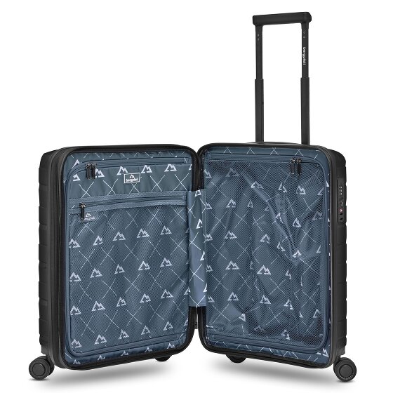 Bergpfeil Travel 4-wheeled cabin trolley S 55 cm with expansion pleat