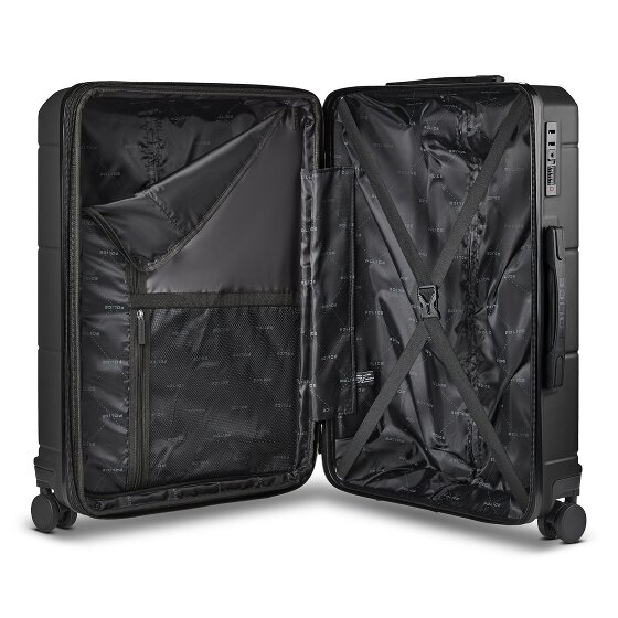 Police London 4 wheels Suitcase set 3-piece Expandable