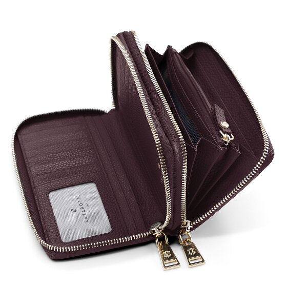 Lazarotti Bologna Leather XL Double Zip-Around Wallet, RFID-Protected, 20 cm