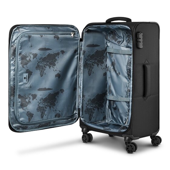 Franky Melbourne 3.0 4-wheel suitcase set, 3-piece, with stretch fold