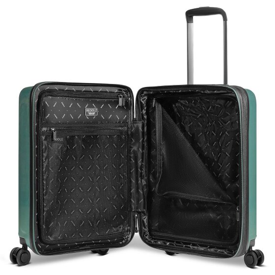 Redolz Essentials14 4-wheel suitcase set Beautycase 4 pce with expansion fold laptop compartment