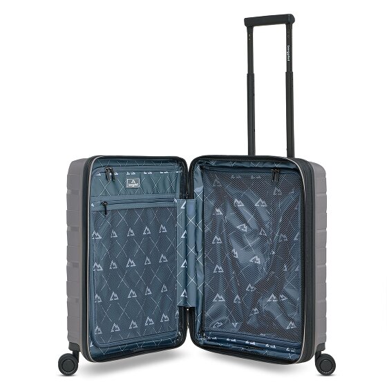 Bergpfeil Travel 4 wheels Cabin trolley 55 cm Laptop compartment with expansion pleat