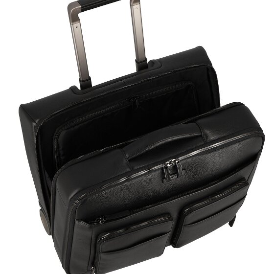 Piquadro Modus Special 2 wheels Business trolley Leather 44 cm Laptop compartment