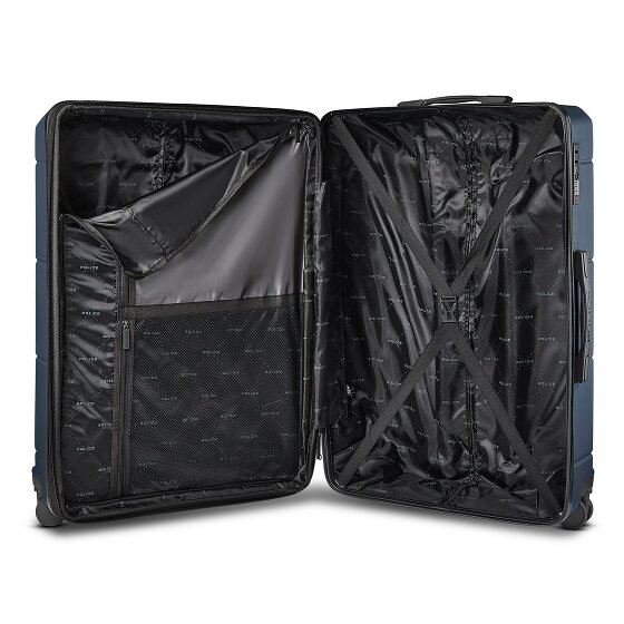 Police London 4 wheels Trolley 74 cm Expandable