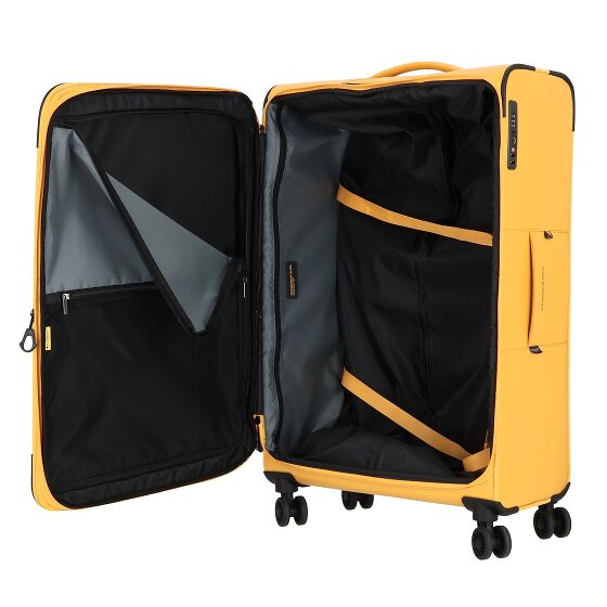 Mandarina Duck Eco Coated 4 wheels Trolley L 78 cm with expansion pleat
