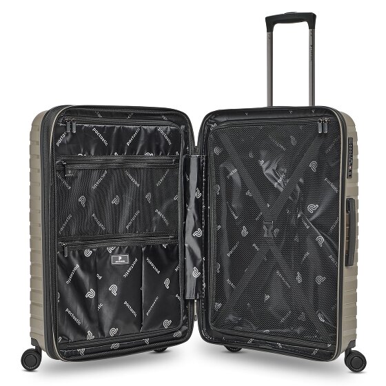 Pactastic Collection 04 THE THREE SET + 4 wheels Suitcase set 3-piece with expansion pleat