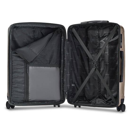 Police New York 4 wheels Suitcase set 3-piece Expandable
