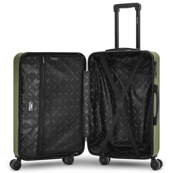 Redolz Essentials 09 3-SET 4 wheels Suitcase set 3-piece