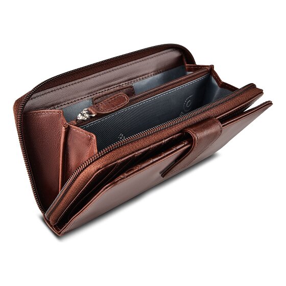 Bugatti Valencia Wallet RFID protection Genuine Leather 19 cm
