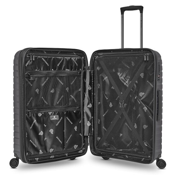Pactastic Collection 04 THE THREE SET + 4 wheels Suitcase set 3-piece with expansion pleat