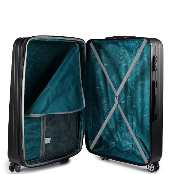 Benzi 5493 4 wheels Suitcase set 3-piece with expansion pleat