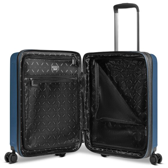 Redolz Essentials14 4-wheel suitcase set Beautycase 4 pce with expansion fold laptop compartment