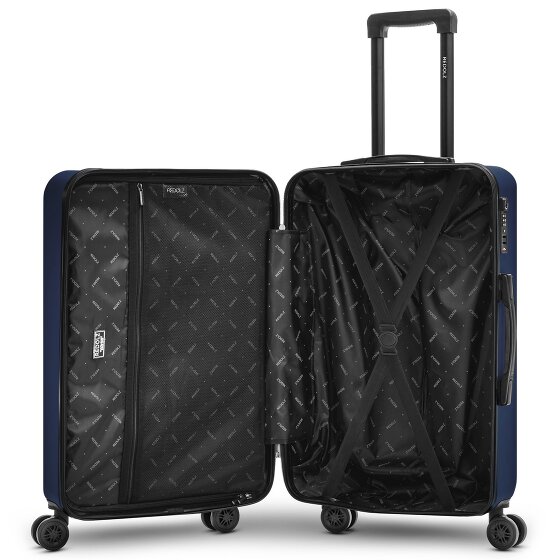 Redolz Essentials 09 3-SET 4 wheels Suitcase set 3-piece