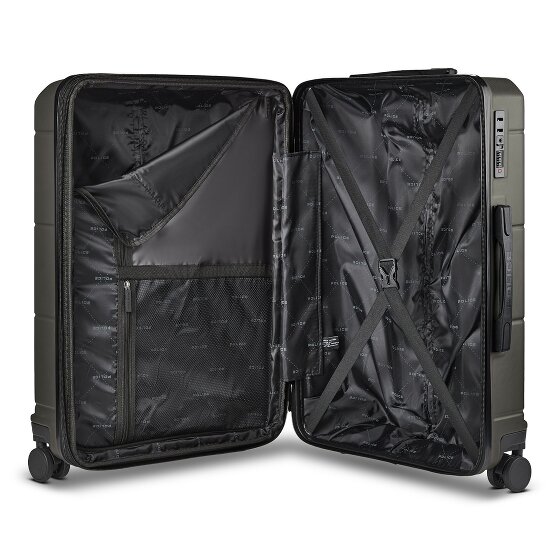 Police London 4 wheels Trolley 64 cm Expandable