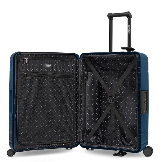 Redolz Essentials 15 4-wheel suitcase set 3-piece with three-point closure
