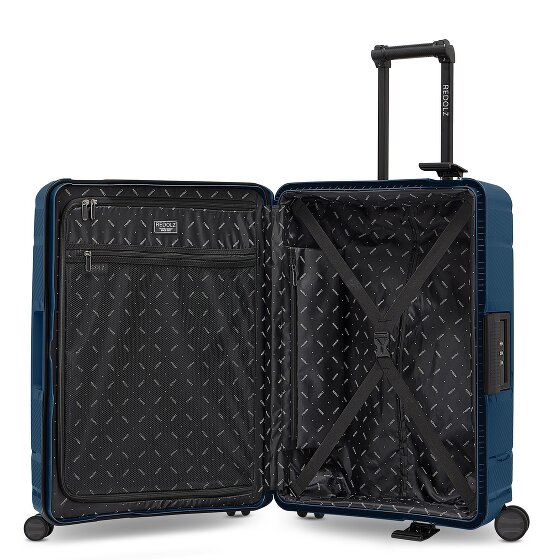Redolz Essentials 15 4-wheel suitcase set 3-piece with three-point closure