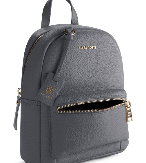 Lazarotti Bologna Leather City Backpack Genuine Leather 27 cm