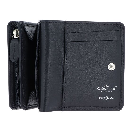 Golden Head Polo Wallet RFID protection Genuine Leather 10 cm