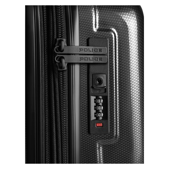 Police New York 4 wheels Suitcase set 3-piece Expandable