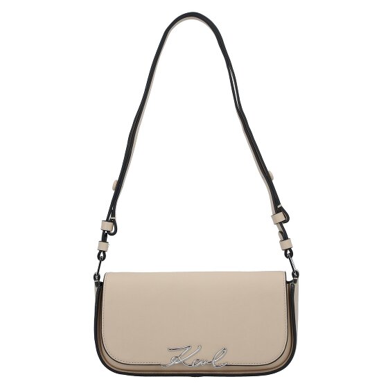 Karl Lagerfeld Signature Shoulder Bag Leather 24 cm