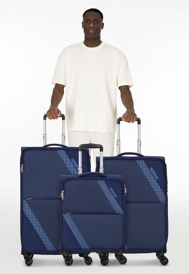 American Tourister Star Max 4 wheels Suitcase set 3-piece with expansion pleat