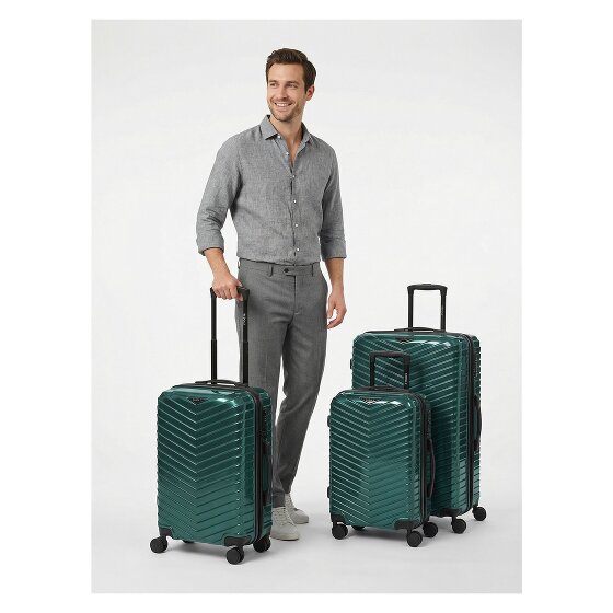 Redolz Essentials 18 4 wheels Suitcase set 3-piece with expansion pleat