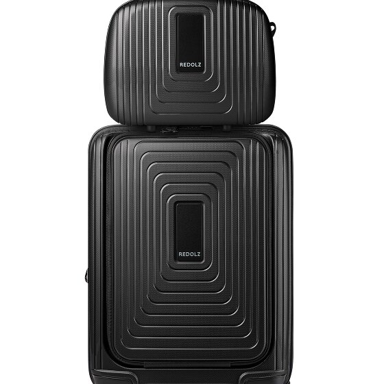 Redolz Essentials 14 suitcase set 2 pcs. cabin trolley with stretch fold + beauty case