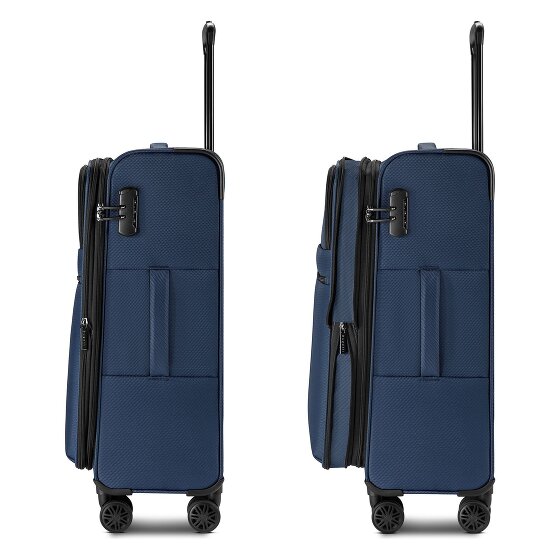 Bugatti Valencia Soft 4 wheels Suitcase set 3-piece Expandable