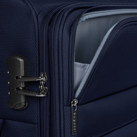 Bugatti Valencia Soft 4 wheels Suitcase set 3-piece with expansion pleat