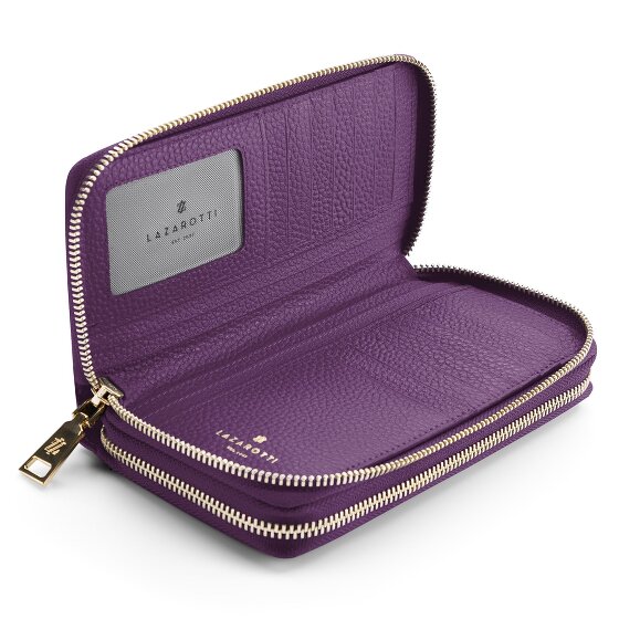 Lazarotti Bologna Leather XL Double Zip-Around Wallet, RFID-Protected, 20 cm
