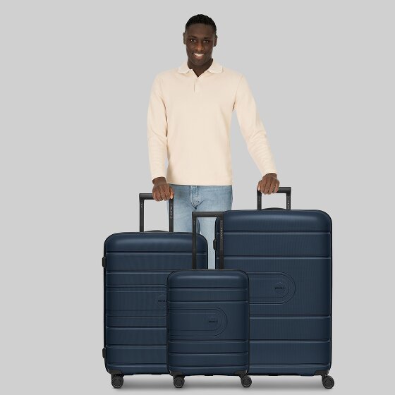 Redolz Essentials 11 4 wheels Suitcase set 3-piece with expansion pleat