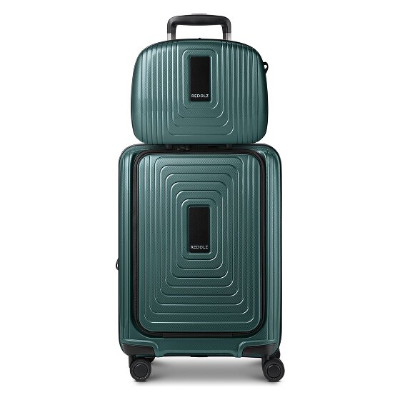 Redolz Essentials 14 suitcase set 2 pcs. cabin trolley with stretch fold + beauty case