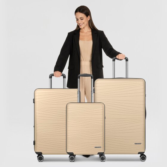 Franky Dallas 3.0 4-wheel suitcase set 3-piece with expansion fold